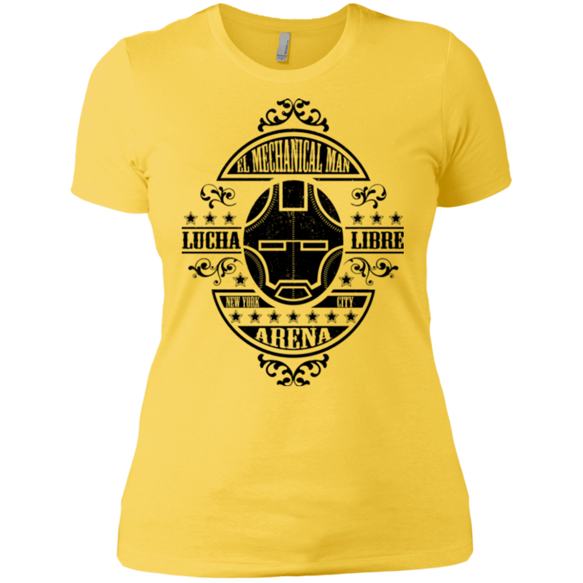T-Shirts Vibrant Yellow / X-Small Lucha Mechanical Man Women's Premium T-Shirt