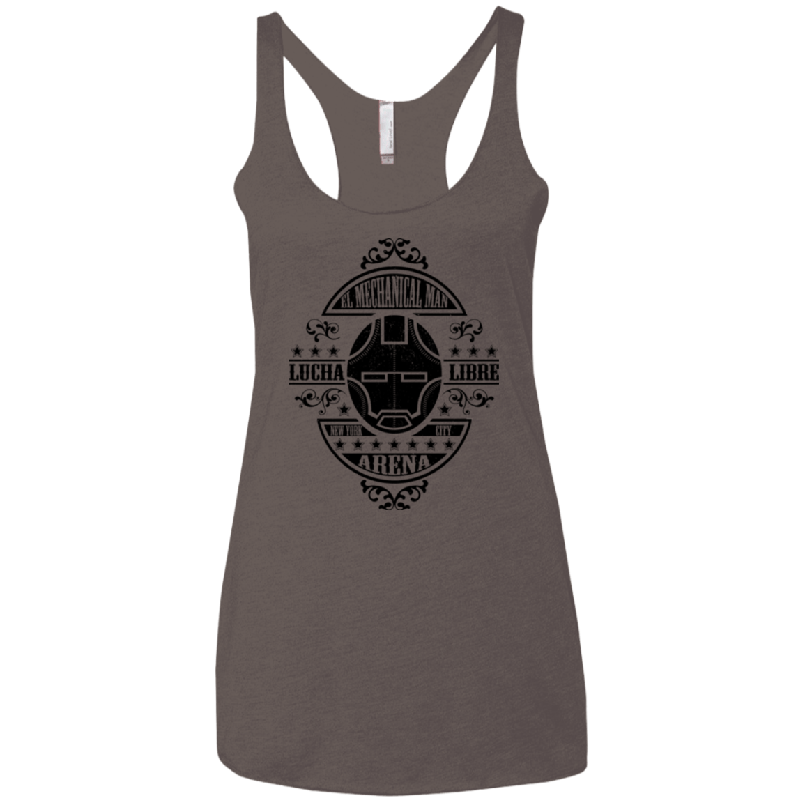 T-Shirts Macchiato / X-Small Lucha Mechanical Man Women's Triblend Racerback Tank