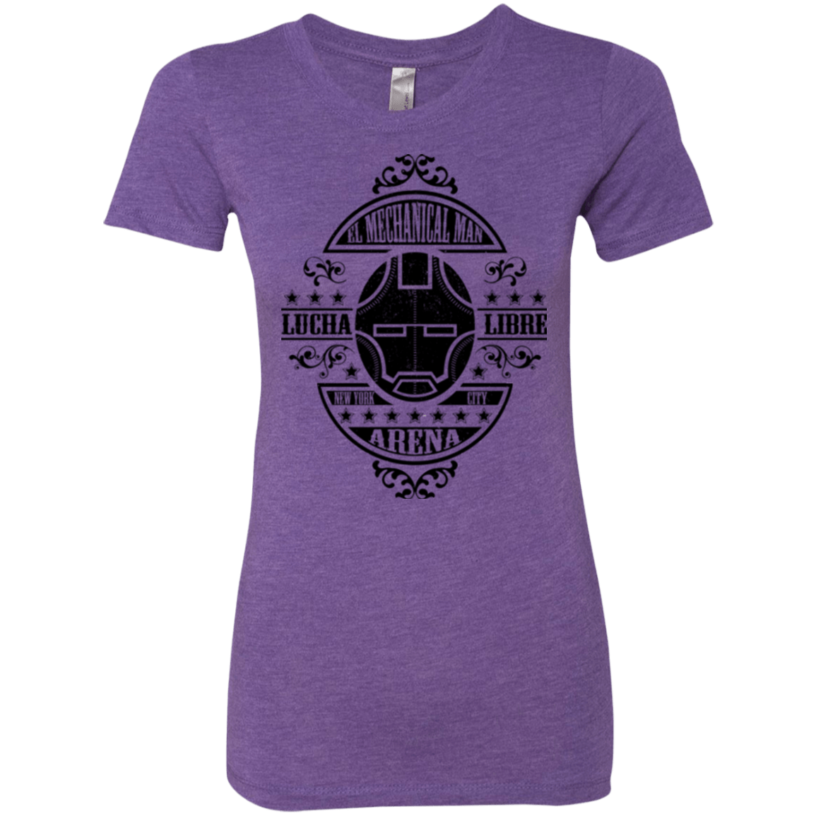 T-Shirts Purple Rush / Small Lucha Mechanical Man Women's Triblend T-Shirt