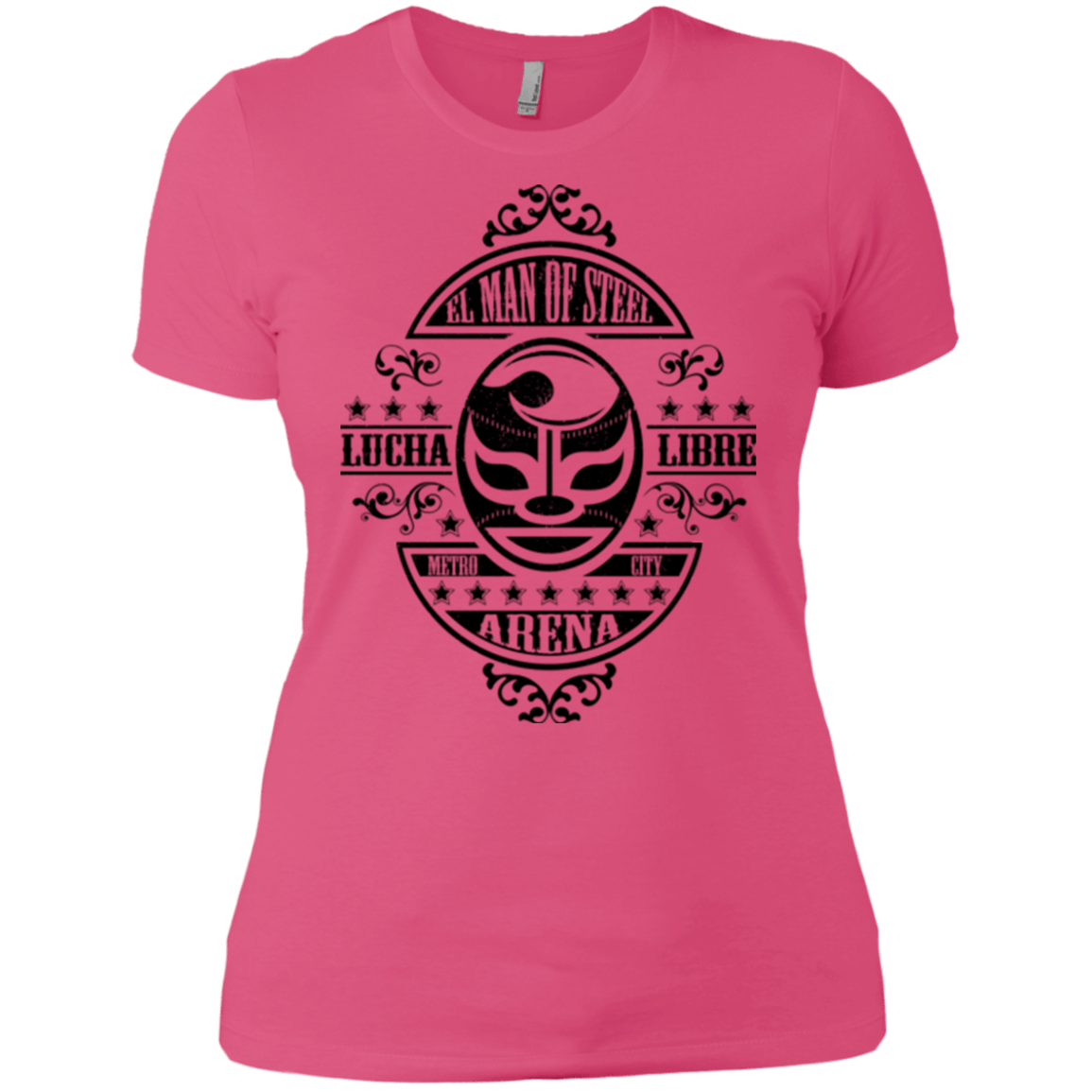 T-Shirts Hot Pink / X-Small luchamanofsteel Women's Premium T-Shirt