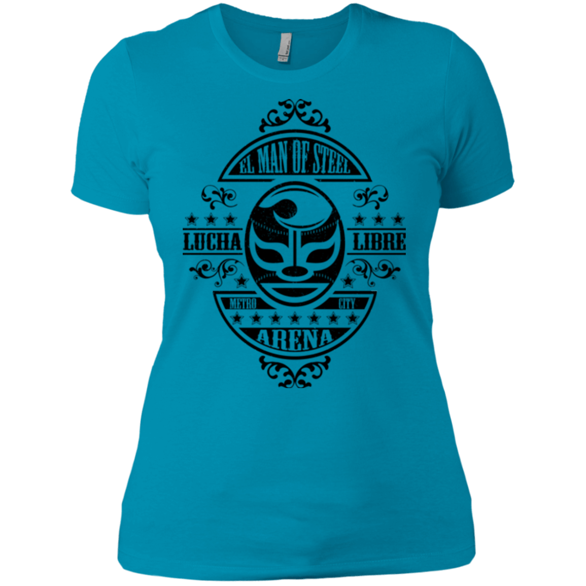 T-Shirts Turquoise / X-Small luchamanofsteel Women's Premium T-Shirt