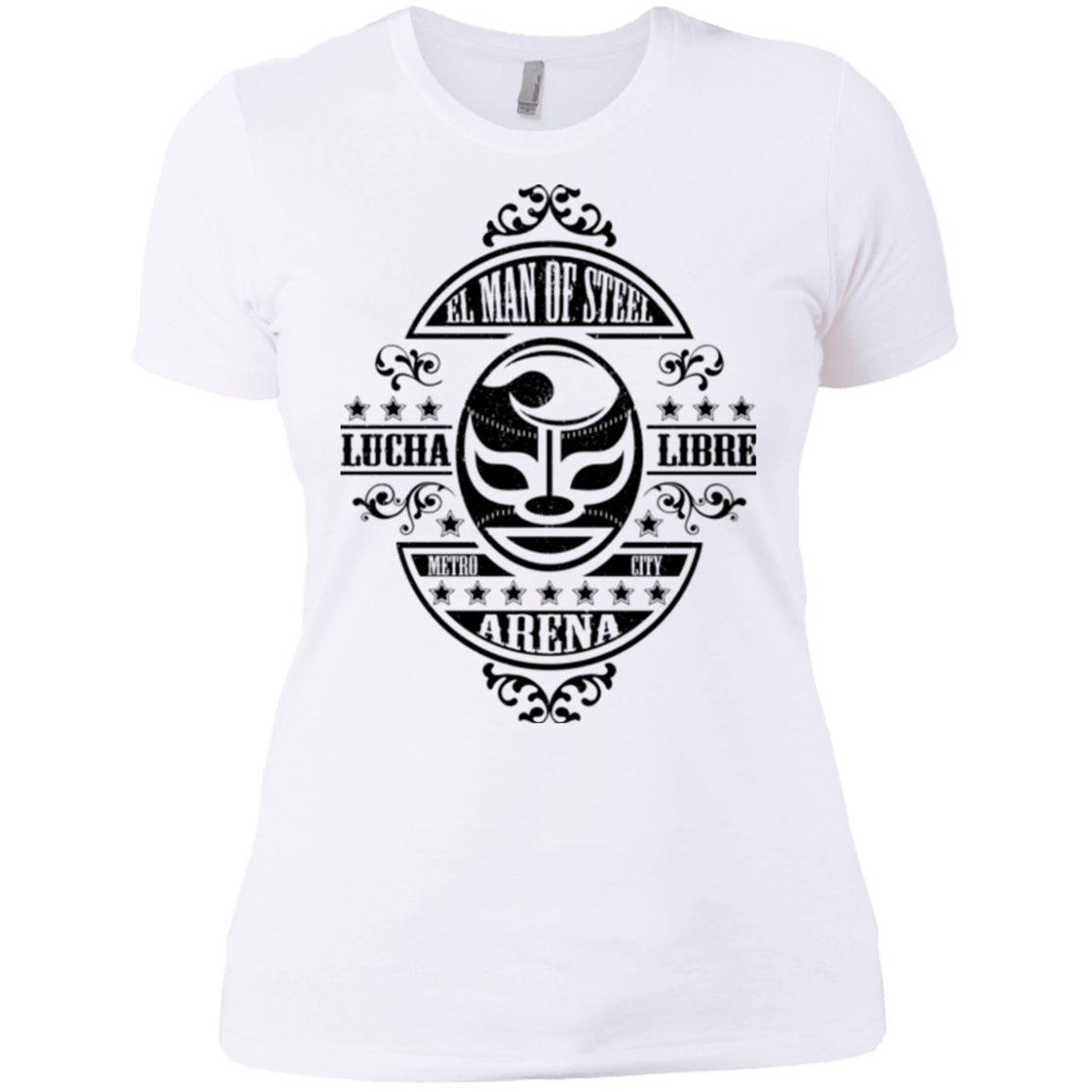 T-Shirts White / X-Small luchamanofsteel Women's Premium T-Shirt