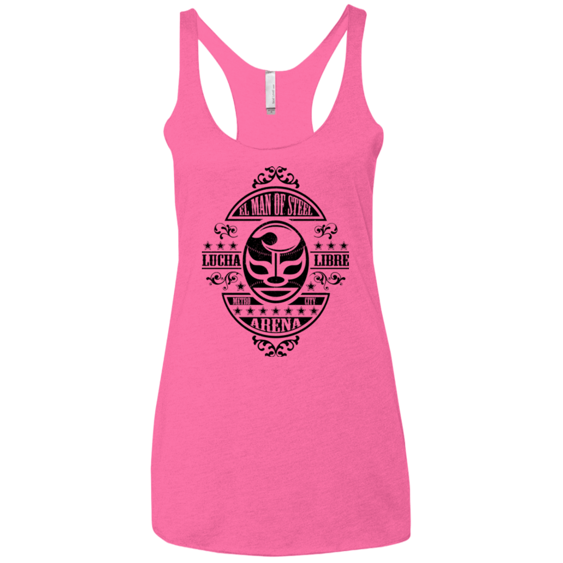T-Shirts Vintage Pink / X-Small luchamanofsteel Women's Triblend Racerback Tank