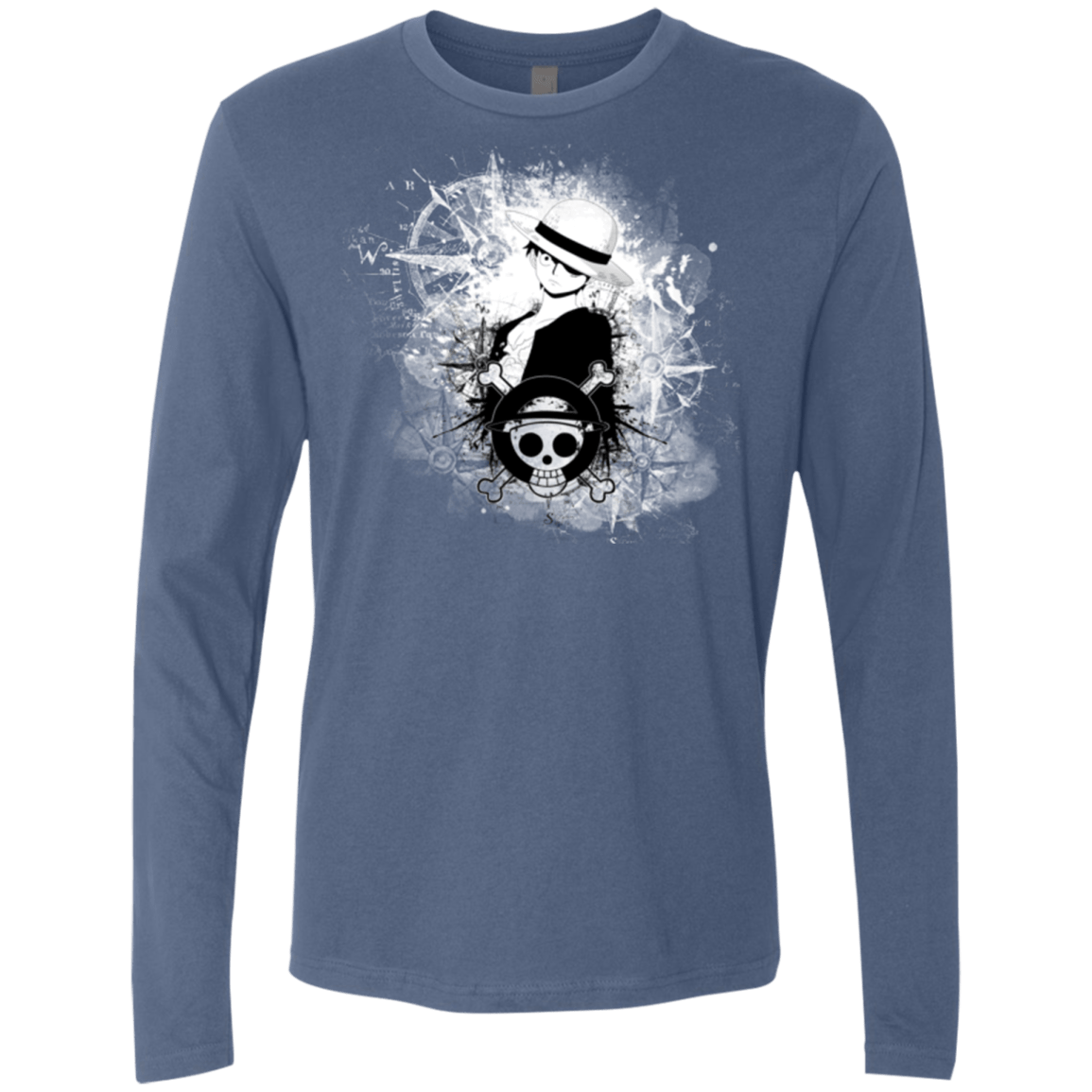 T-Shirts Indigo / Small Luffy Men's Premium Long Sleeve