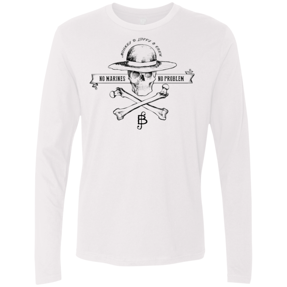 T-Shirts White / Small Luffy Men's Premium Long Sleeve