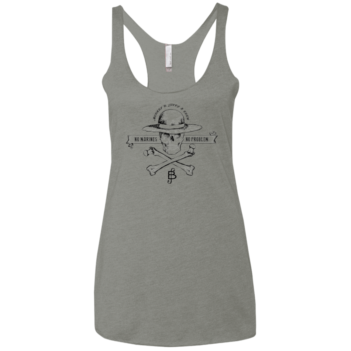 T-Shirts Venetian Grey / X-Small Luffy Women's Triblend Racerback Tank