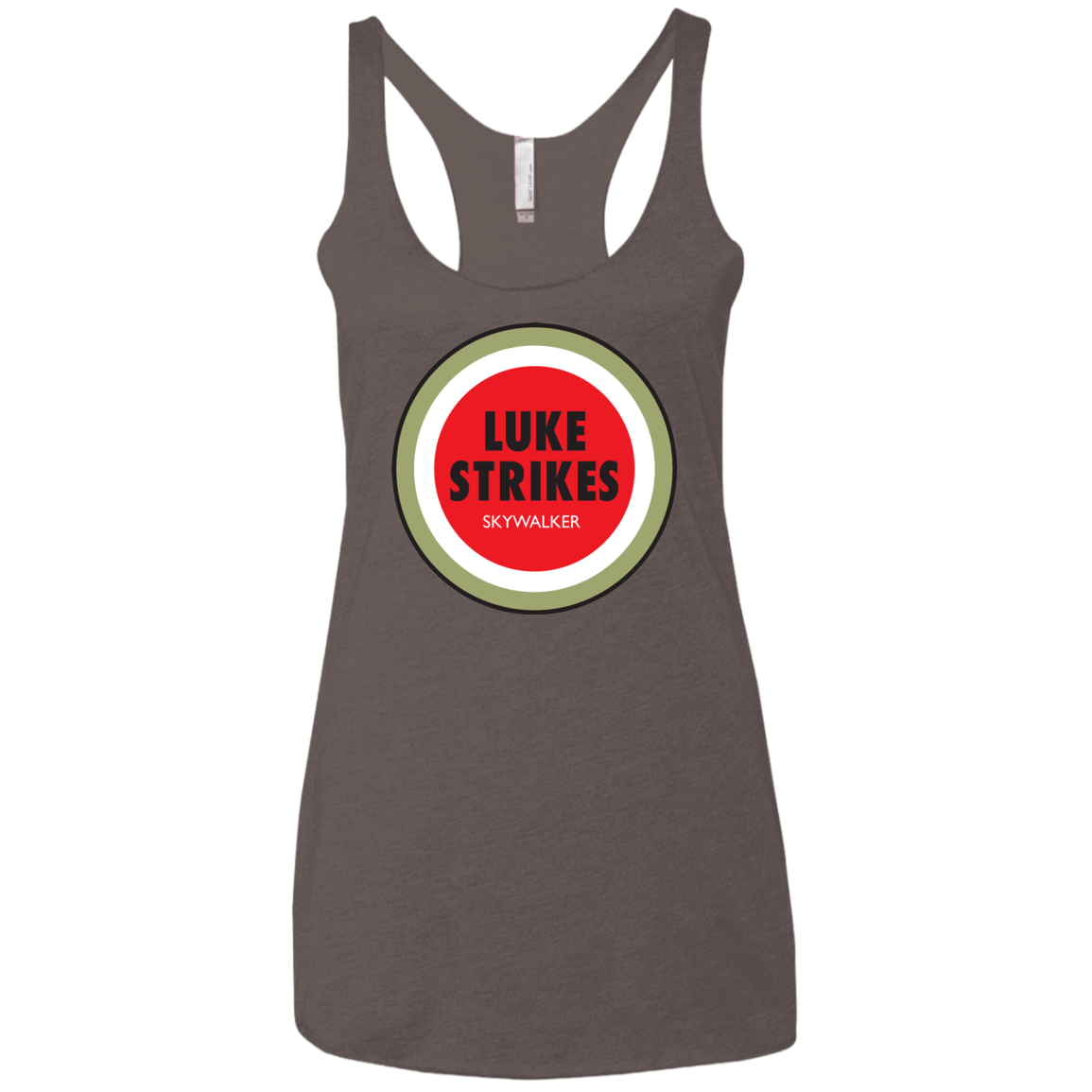 T-Shirts Macchiato / X-Small Luke Strikes Women's Triblend Racerback Tank