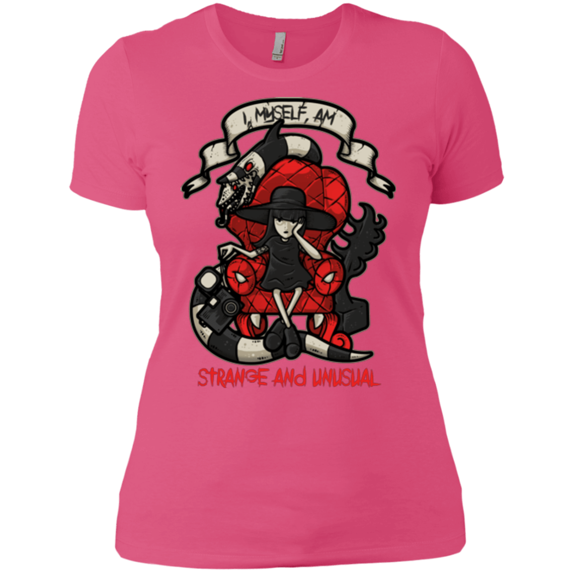 T-Shirts Hot Pink / X-Small LYDIA THE STRANGE Women's Premium T-Shirt