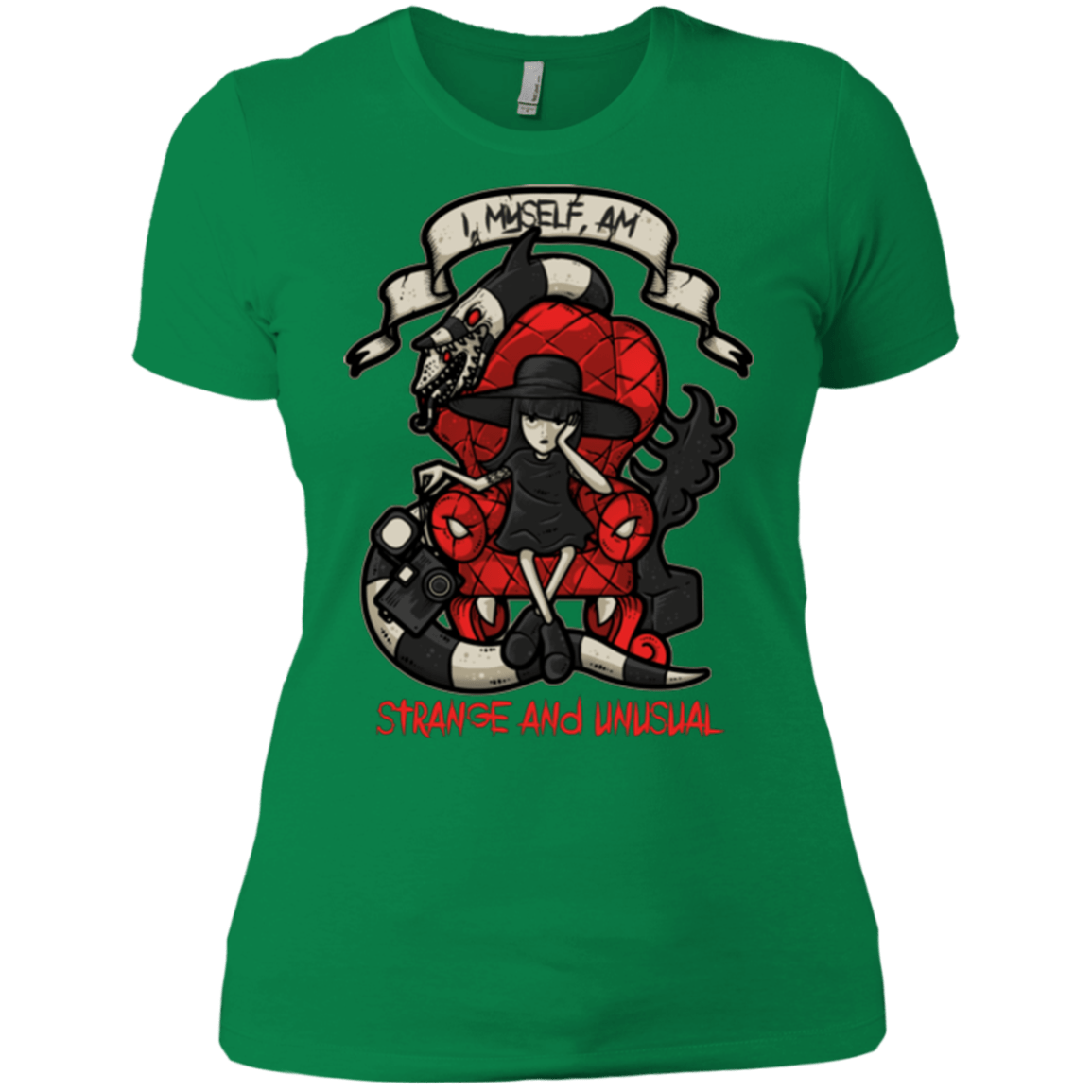 T-Shirts Kelly Green / X-Small LYDIA THE STRANGE Women's Premium T-Shirt