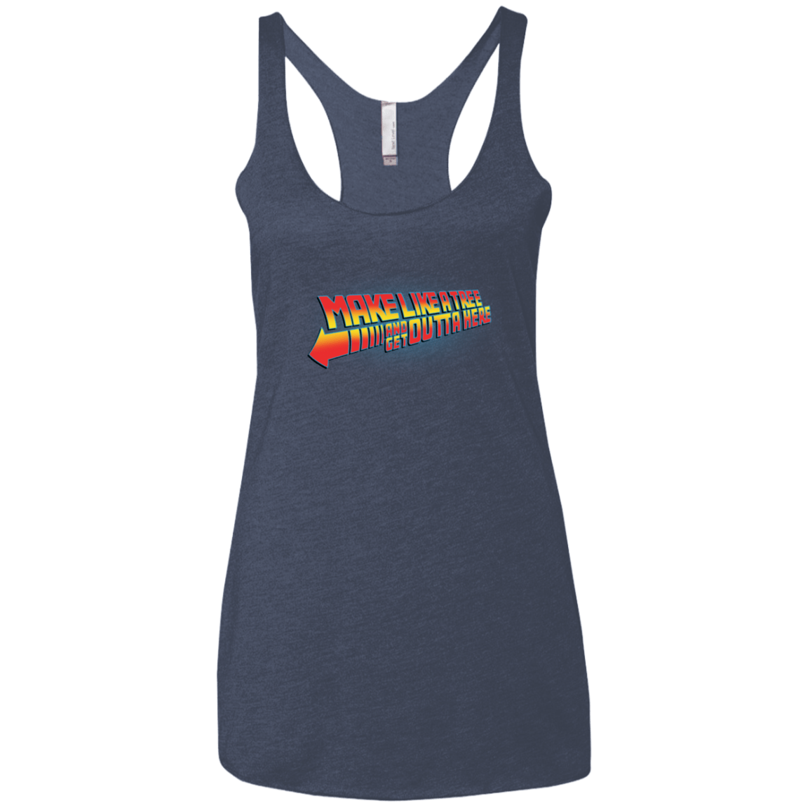 T-Shirts Vintage Navy / X-Small Make Like A Tree Women's Triblend Racerback Tank