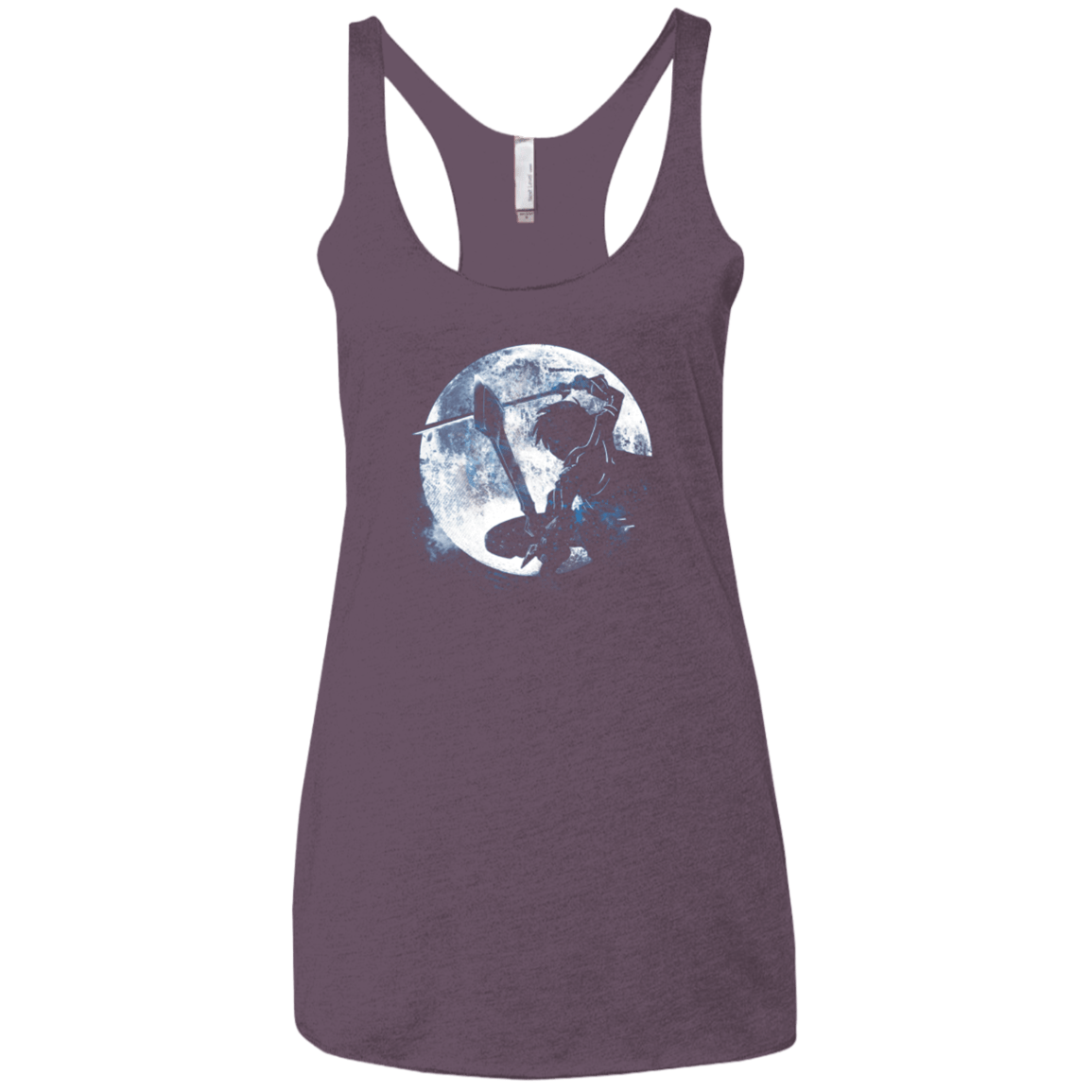 T-Shirts Vintage Purple / X-Small Male Gamer Moon Women's Triblend Racerback Tank