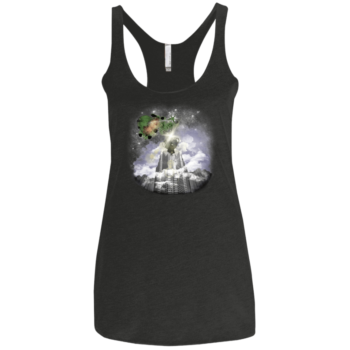 T-Shirts Vintage Black / X-Small Man of Tomorrow Women's Triblend Racerback Tank