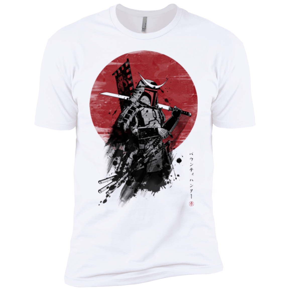 T-Shirts White / YXS Mandalorian Samurai Boys Premium T-Shirt