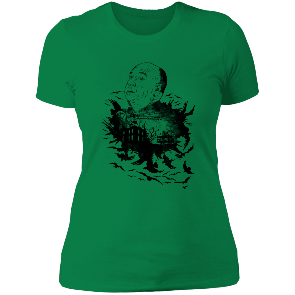 T-Shirts Kelly Green / S Master Of Suspense Women's Premium T-Shirt