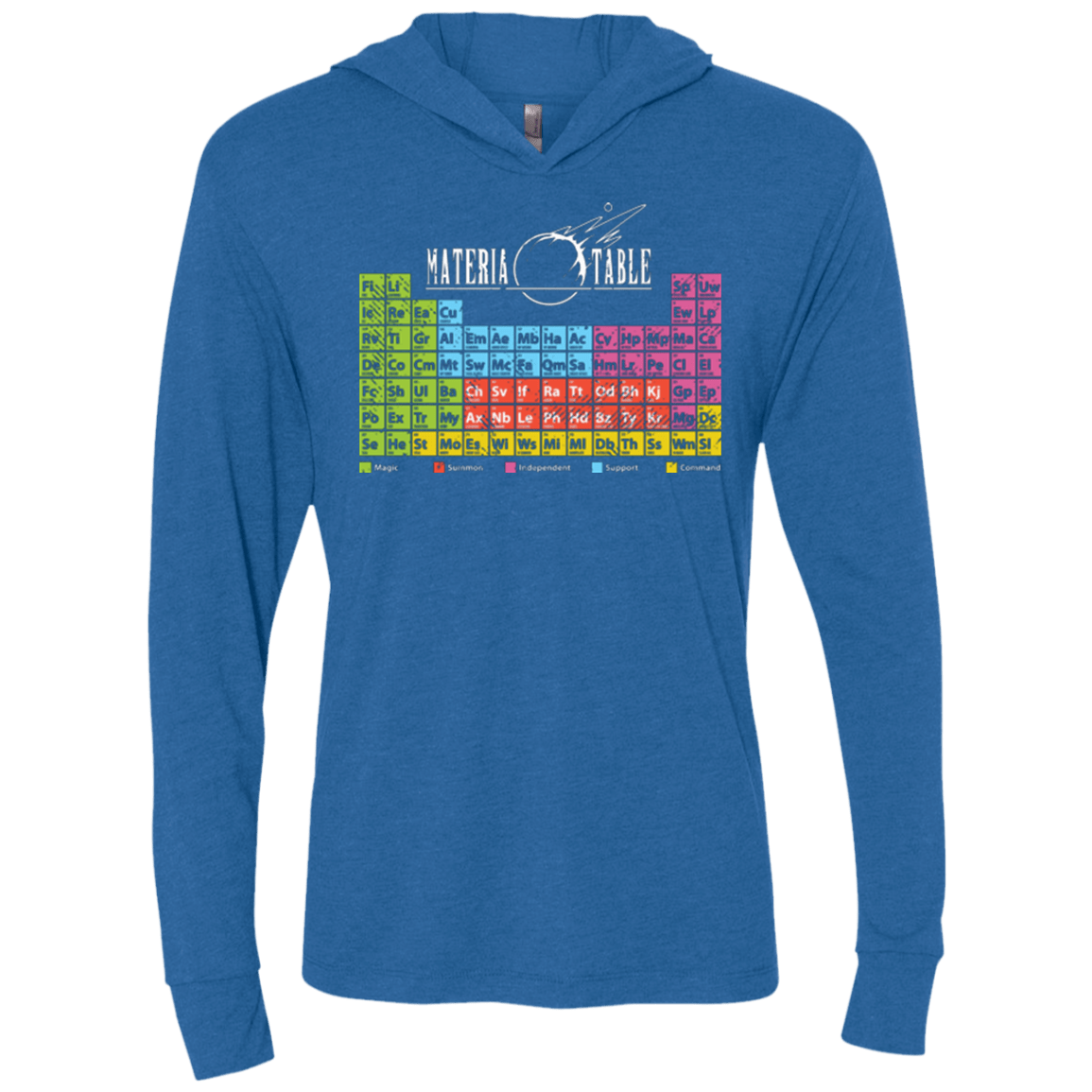 T-Shirts Vintage Royal / X-Small MATERIA TABLE Triblend Long Sleeve Hoodie Tee