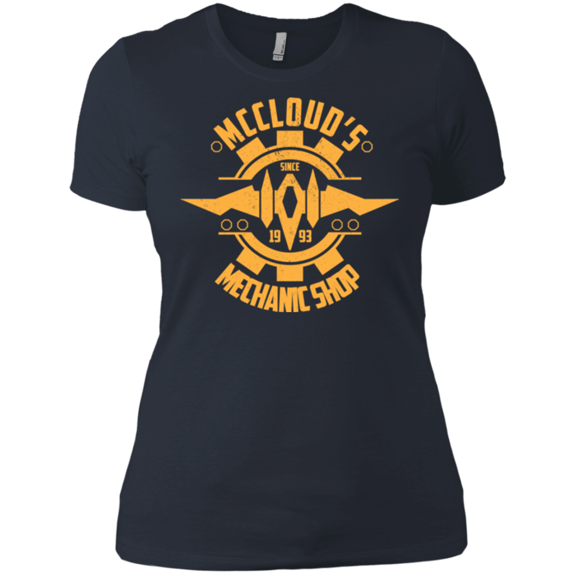 T-Shirts Indigo / X-Small McCloud Mechanic Shop Women's Premium T-Shirt