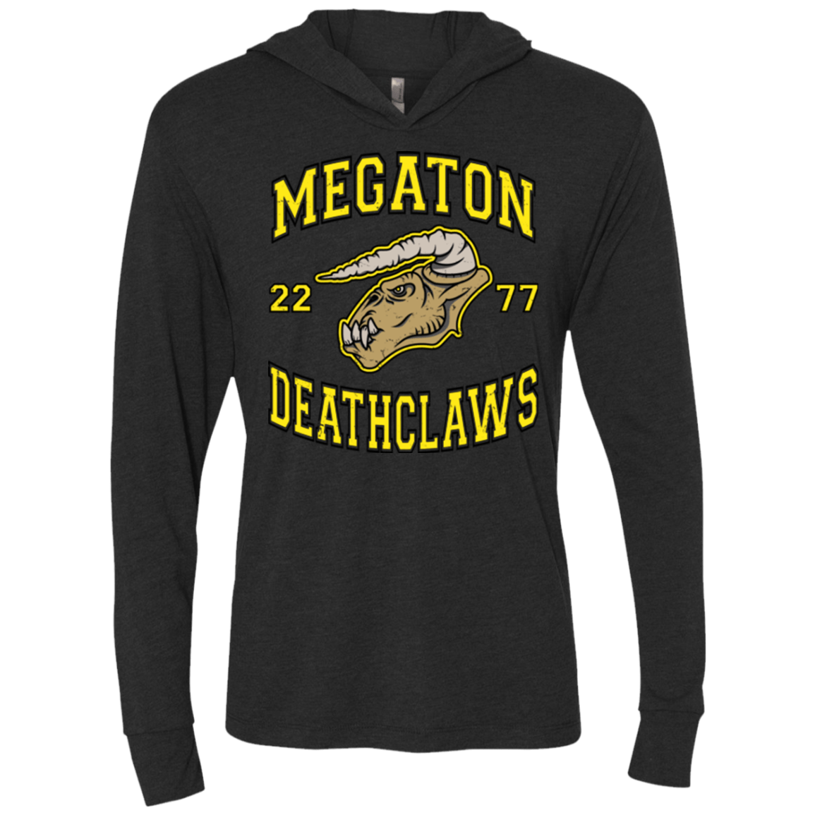 T-Shirts Vintage Black / X-Small Megaton Deathclaws Triblend Long Sleeve Hoodie Tee