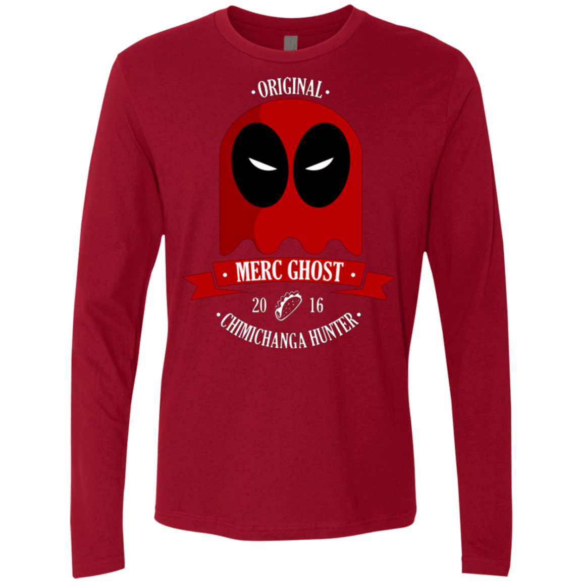 T-Shirts Cardinal / Small Merc Ghost Full Men's Premium Long Sleeve