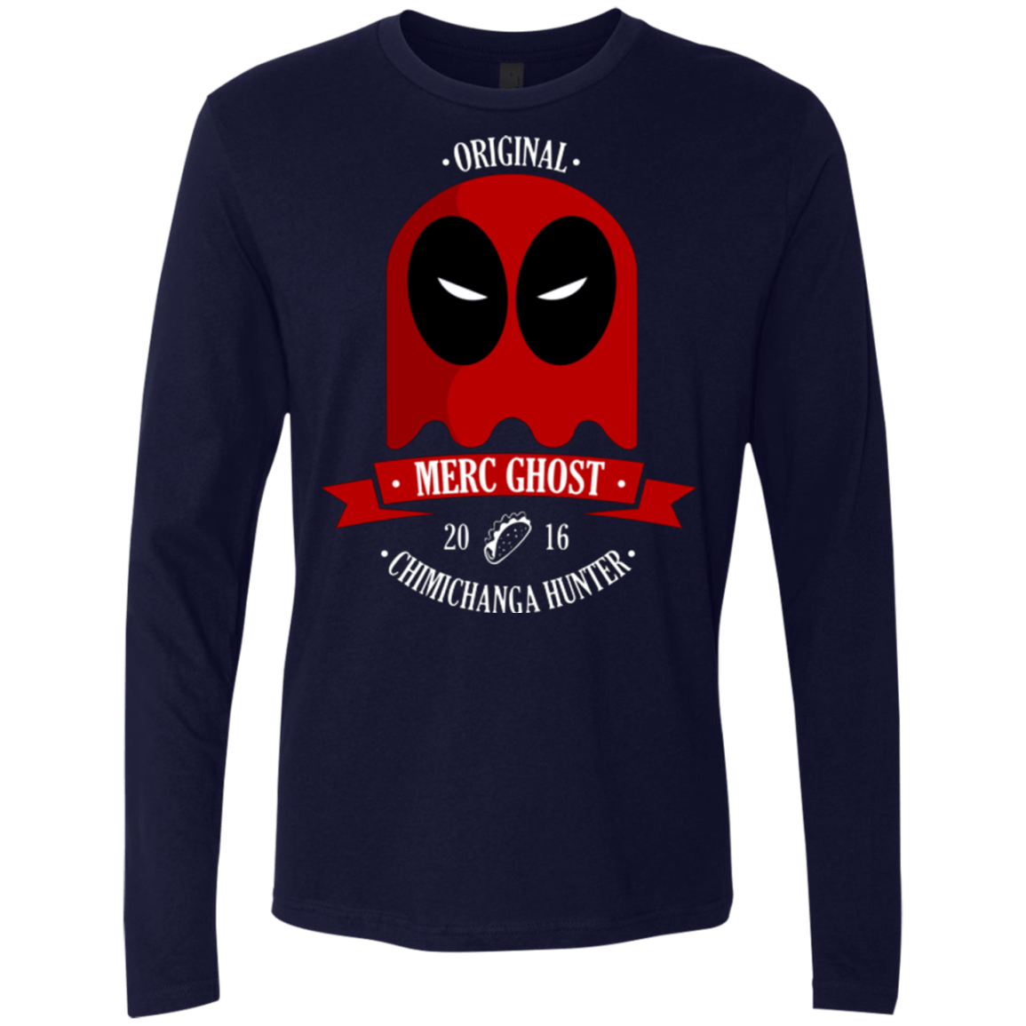 T-Shirts Midnight Navy / Small Merc Ghost Full Men's Premium Long Sleeve