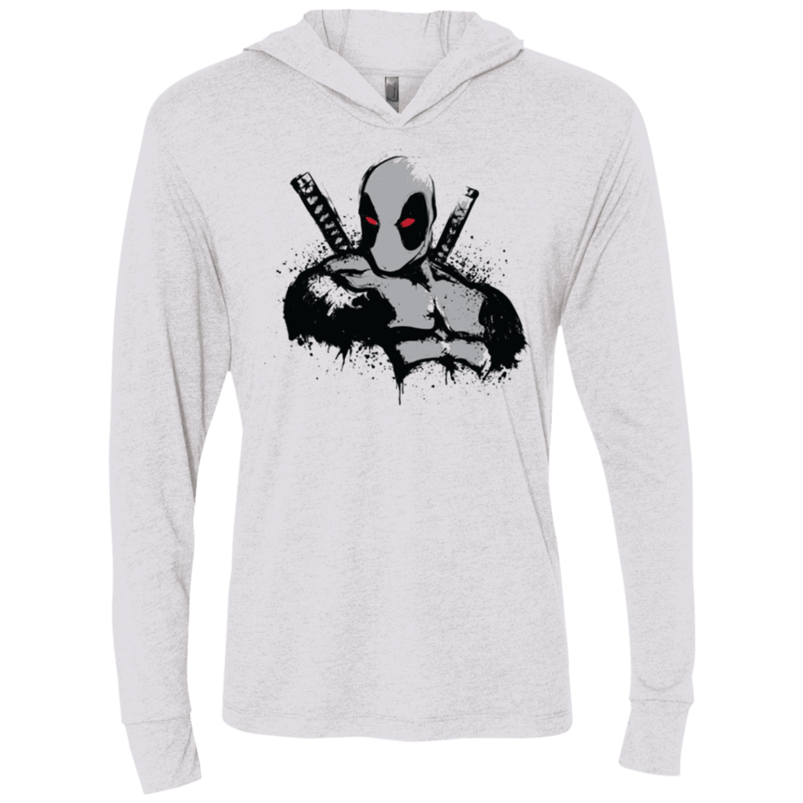 T-Shirts Heather White / X-Small Merc in Grey X Force Triblend Long Sleeve Hoodie Tee