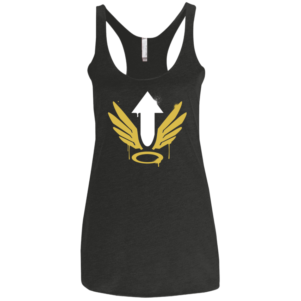 T-Shirts Vintage Black / X-Small Mercy Arrow Women's Triblend Racerback Tank