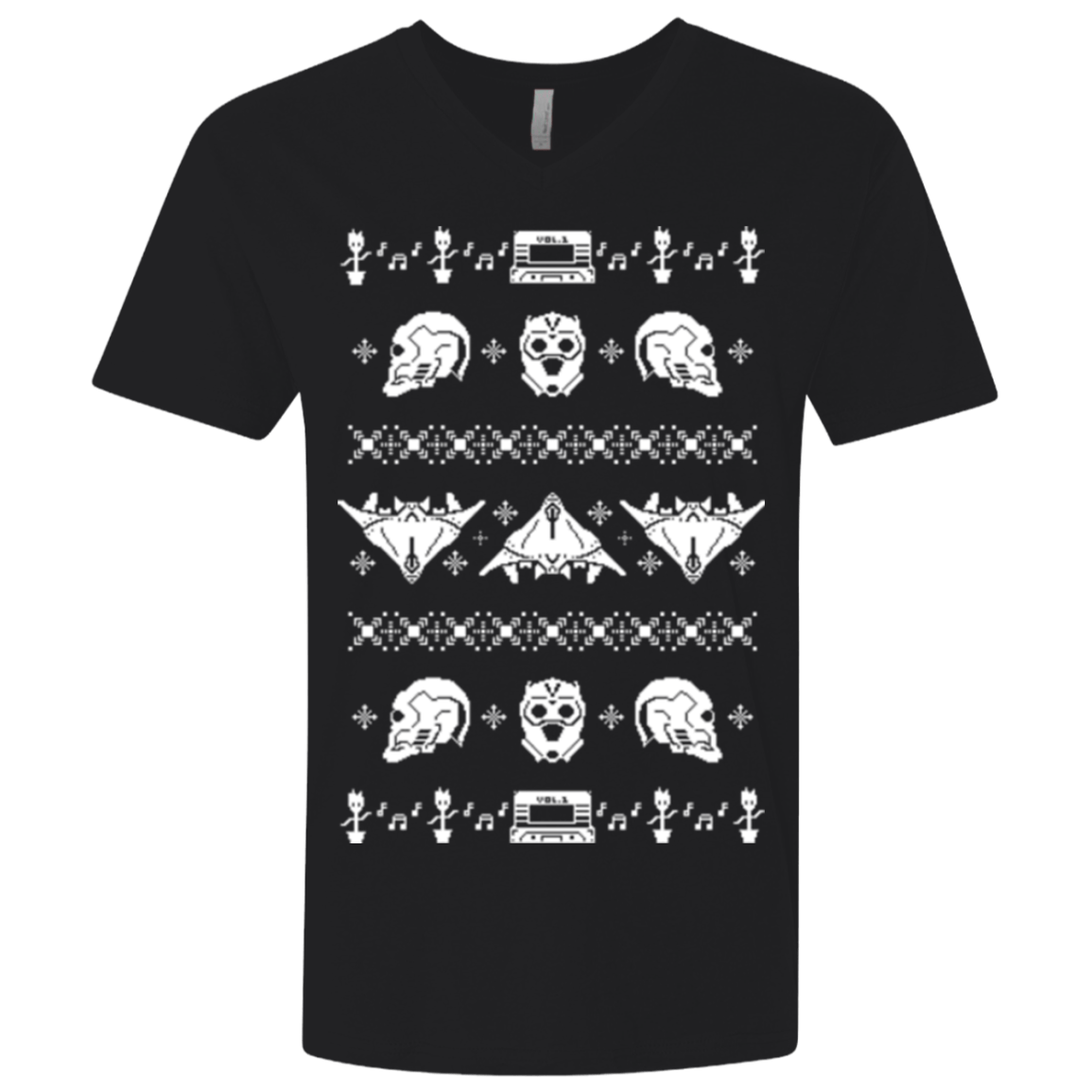 T-Shirts Black / X-Small Merry Christmas A-Holes 2 Men's Premium V-Neck