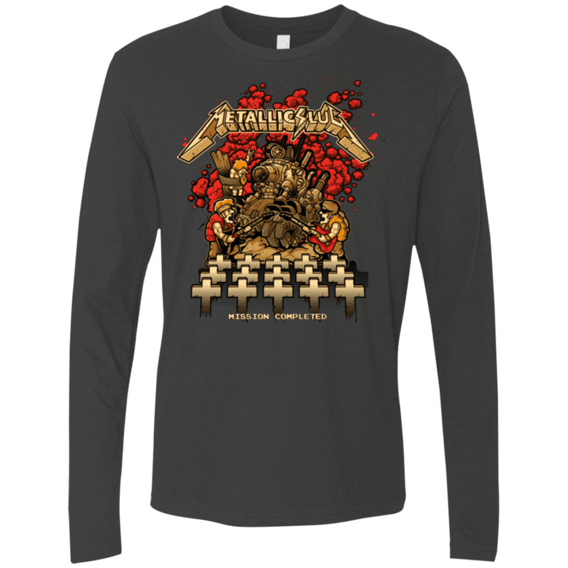 T-Shirts Heavy Metal / Small METALLIC SLUG Men's Premium Long Sleeve