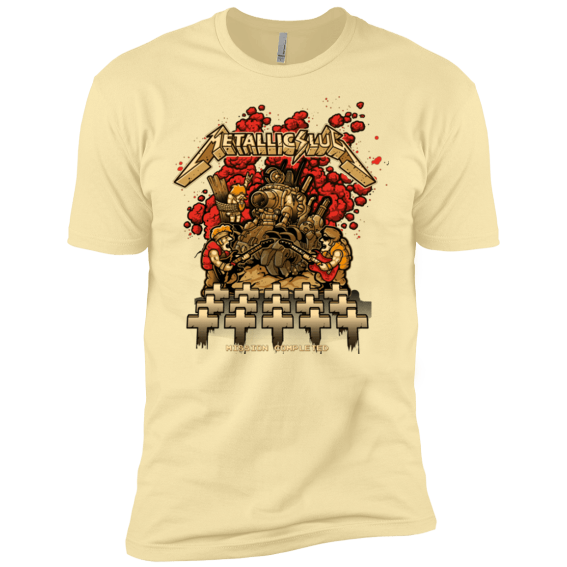 T-Shirts Banana Cream / X-Small METALLIC SLUG Men's Premium T-Shirt