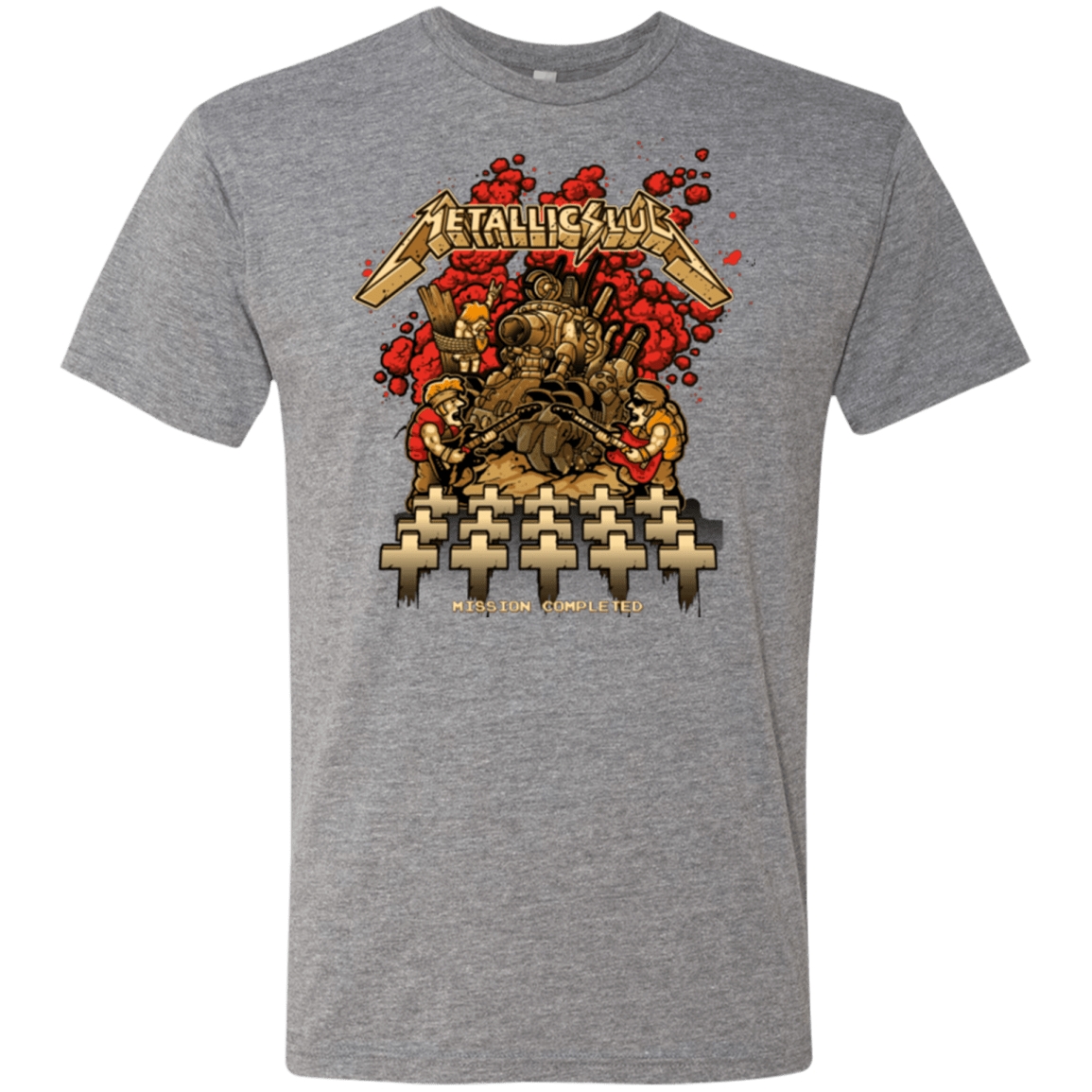 T-Shirts Premium Heather / Small METALLIC SLUG Men's Triblend T-Shirt