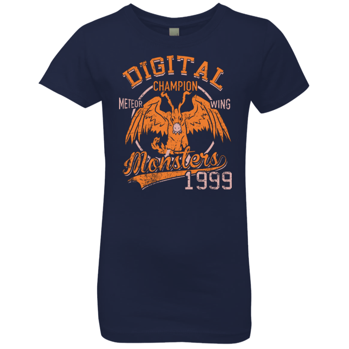 T-Shirts Midnight Navy / YXS Meteor Wing Girls Premium T-Shirt