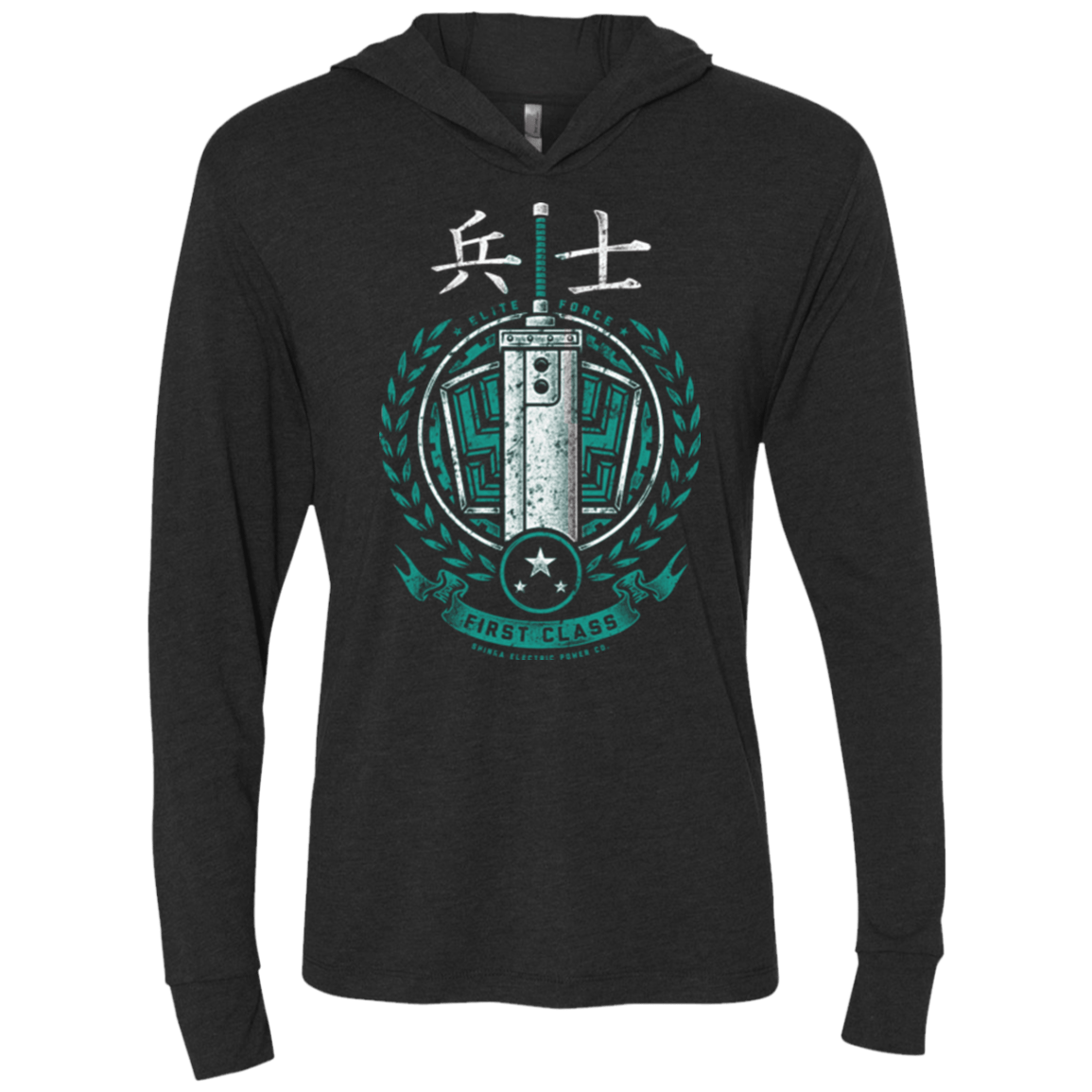 T-Shirts Vintage Black / X-Small Midgar's Finest Triblend Long Sleeve Hoodie Tee