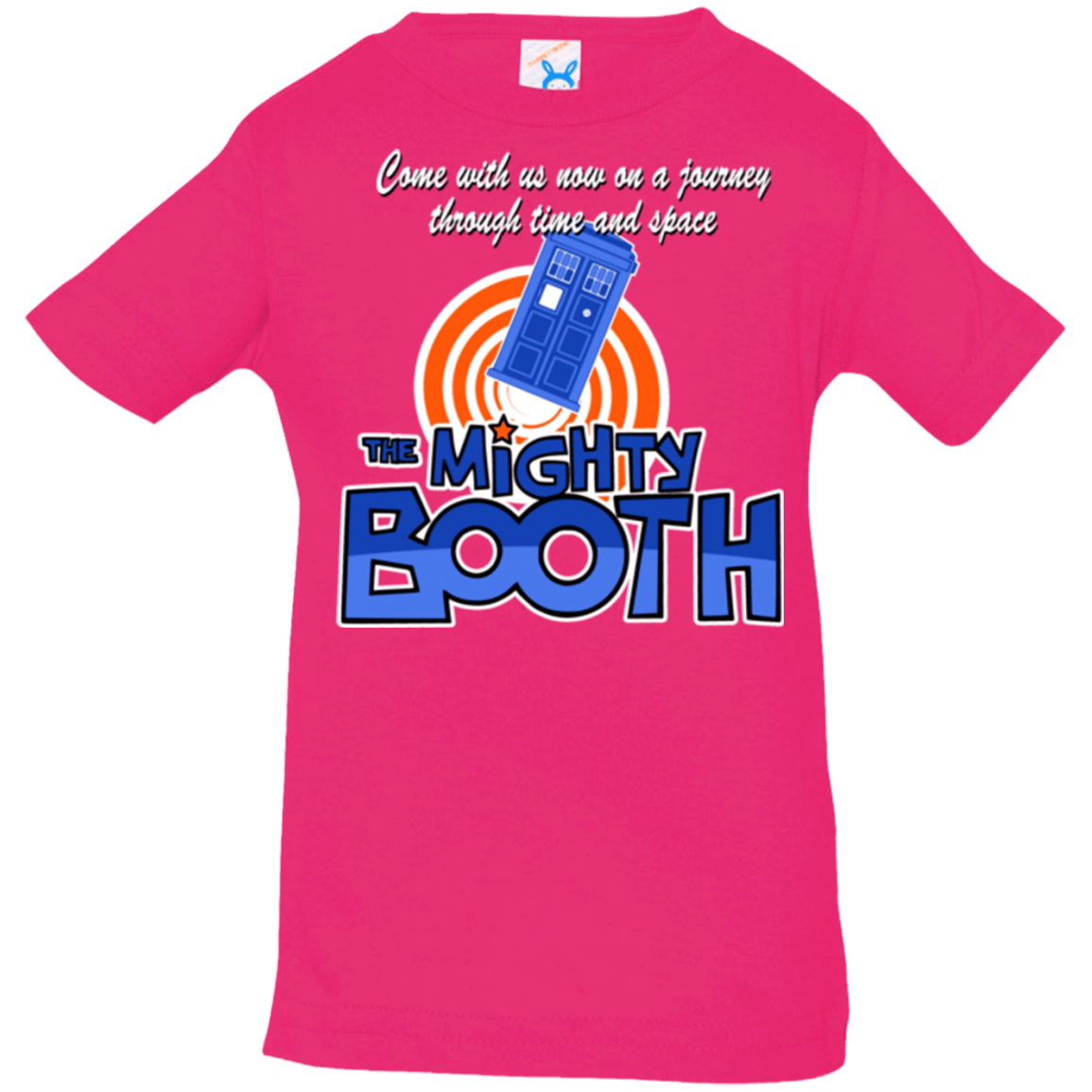 T-Shirts Hot Pink / 6 Months Mighty Booth Infant Premium T-Shirt