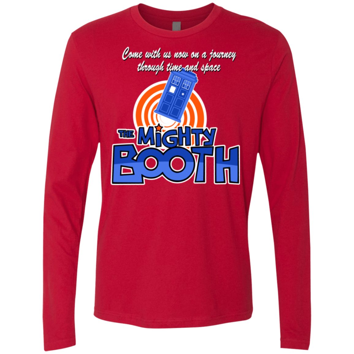 T-Shirts Red / Small Mighty Booth Men's Premium Long Sleeve