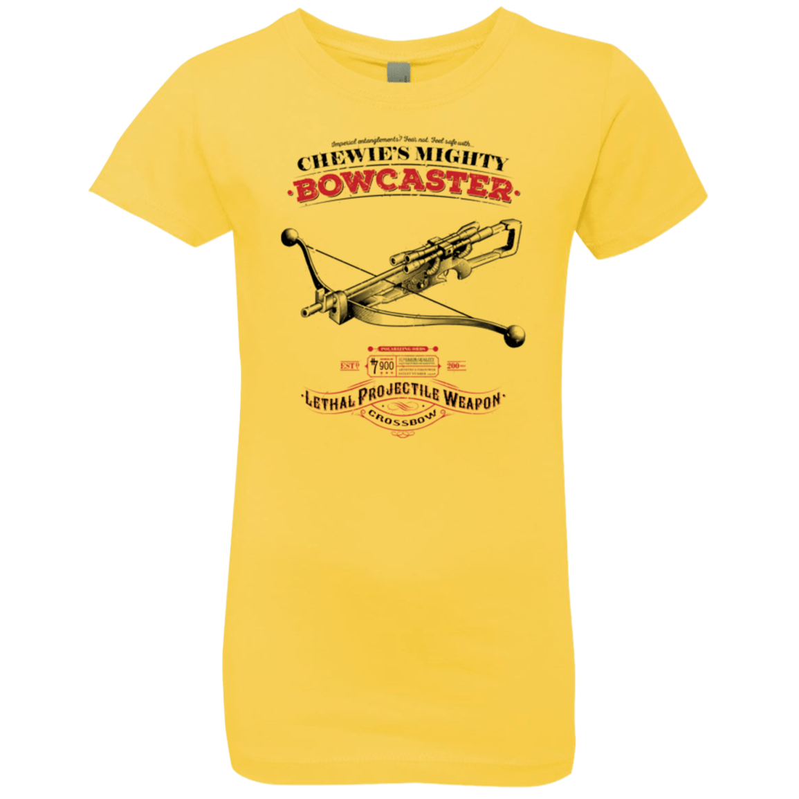 T-Shirts Vibrant Yellow / YXS Mighty Bowcaster Girls Premium T-Shirt