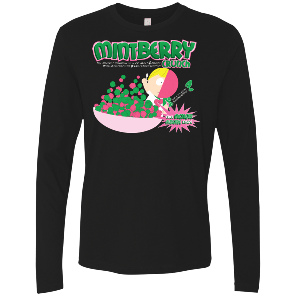 T-Shirts Black / Small Mintberry Crunch Men's Premium Long Sleeve