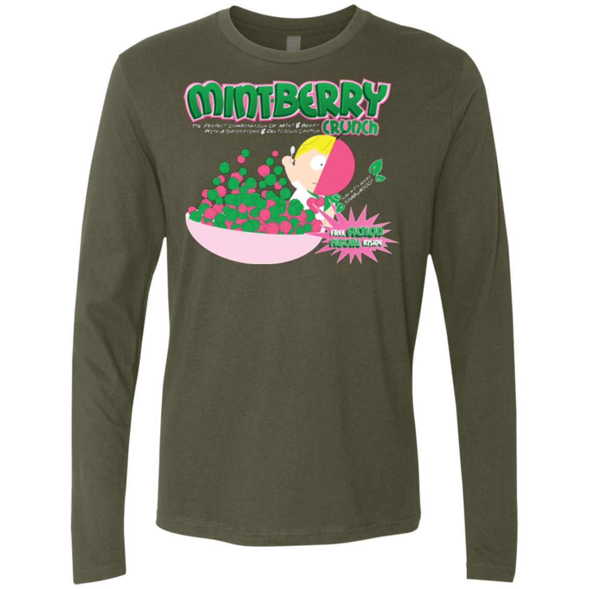 T-Shirts Military Green / Small Mintberry Crunch Men's Premium Long Sleeve