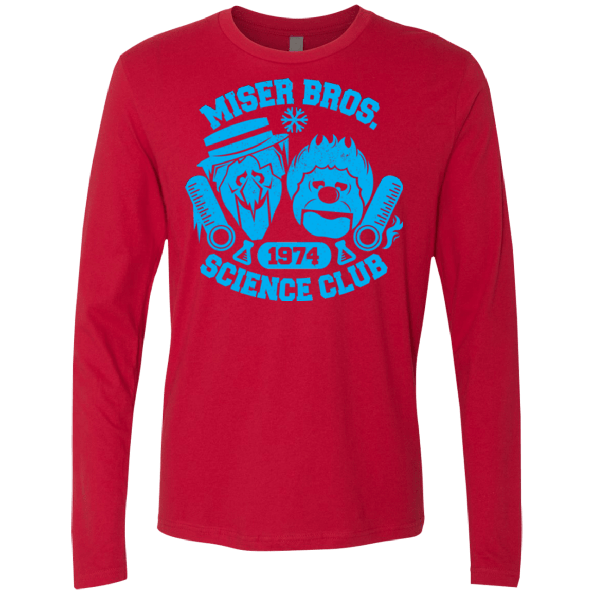 T-Shirts Red / Small Miser bros Science Club Men's Premium Long Sleeve
