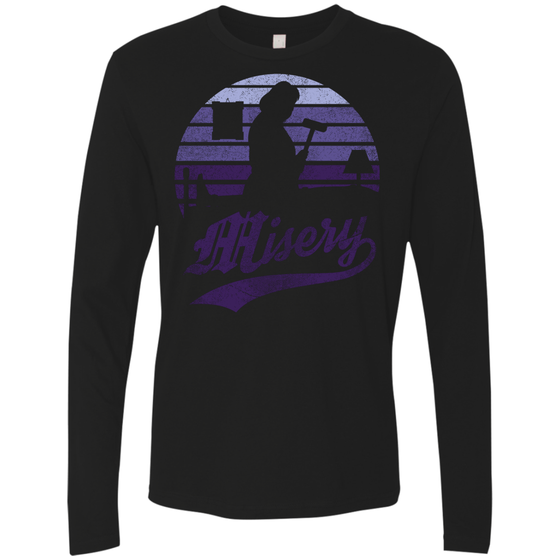 T-Shirts Black / Small Misery Sun Set Men's Premium Long Sleeve