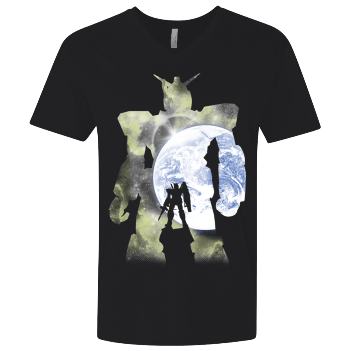 T-Shirts Black / X-Small Mobile Suit Men's Premium V-Neck