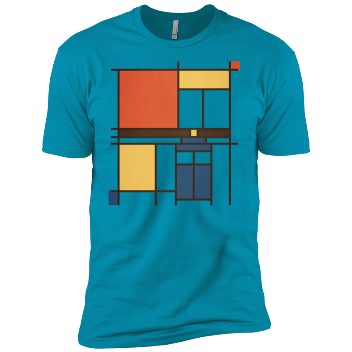 T-Shirts Turquoise / YXS Mondrian Who Boys Premium T-Shirt