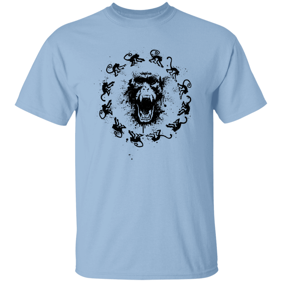 T-Shirts Light Blue / S Monkey Fever T-Shirt