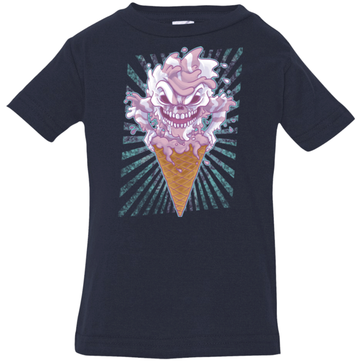 T-Shirts Navy / 6 Months Monster Ice Cream Infant Premium T-Shirt