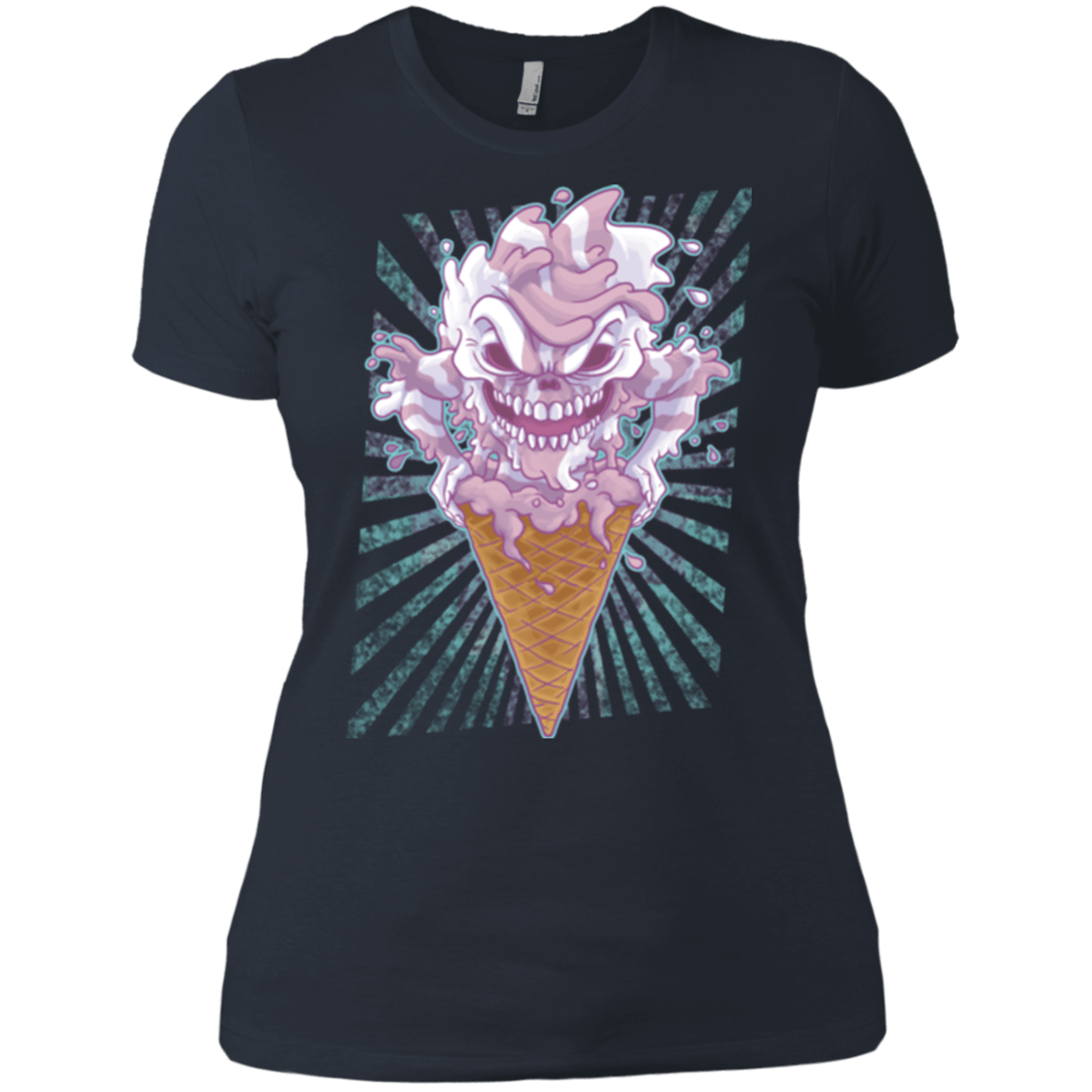T-Shirts Indigo / X-Small Monster Ice Cream Women's Premium T-Shirt