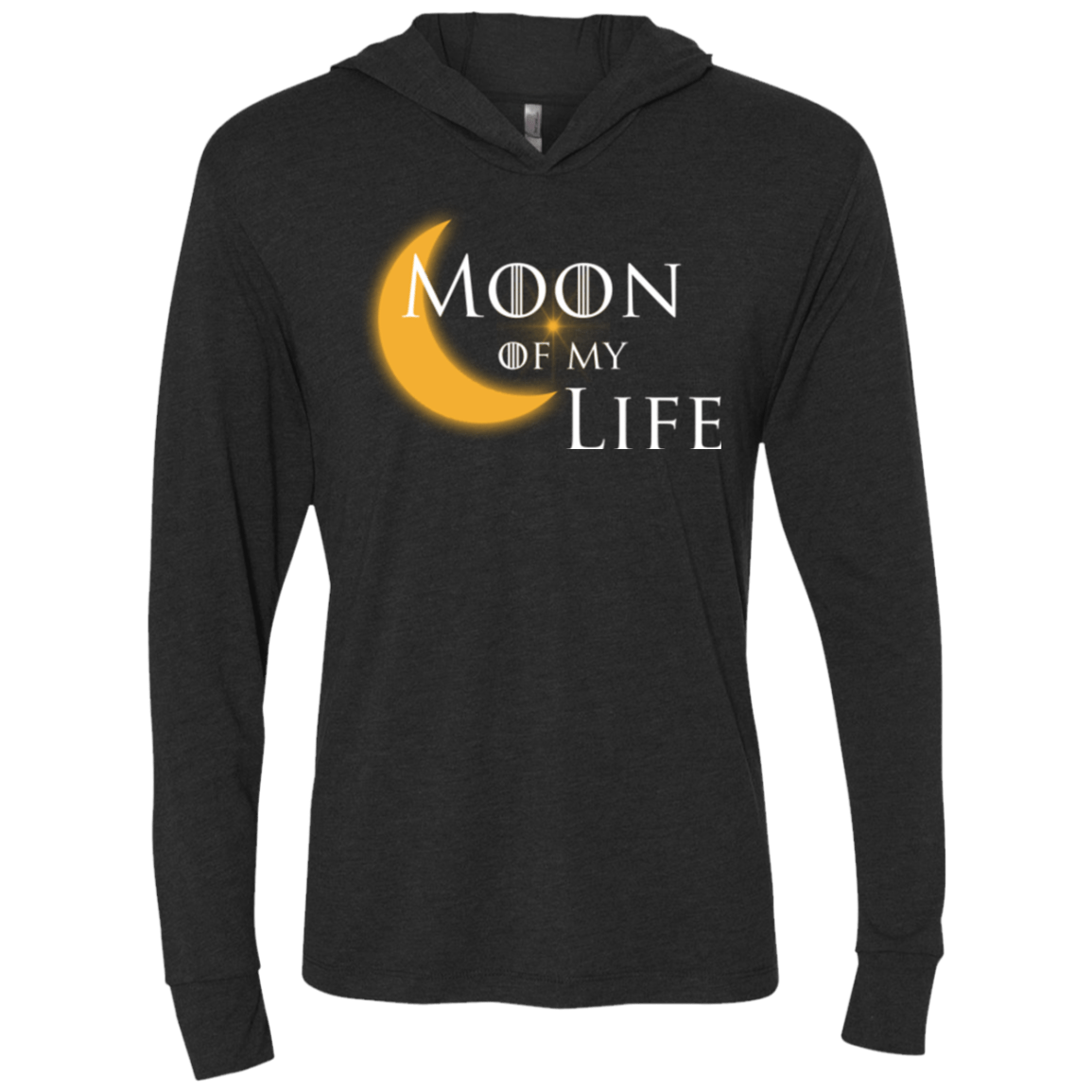 T-Shirts Vintage Black / X-Small Moon of my Life Triblend Long Sleeve Hoodie Tee