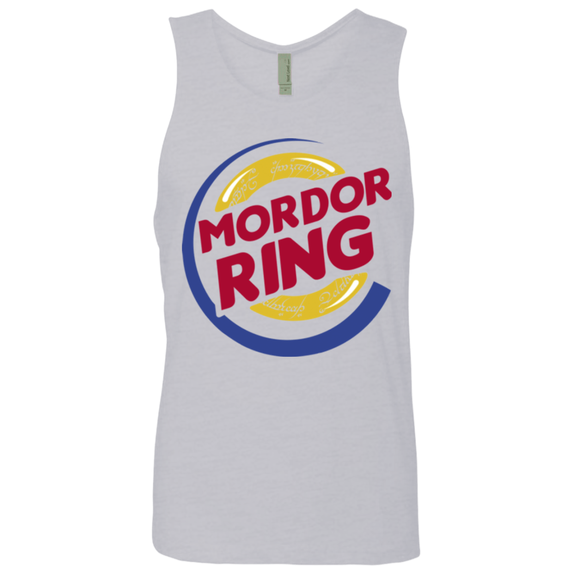 T-Shirts Heather Grey / Small Mordor Ring Men's Premium Tank Top