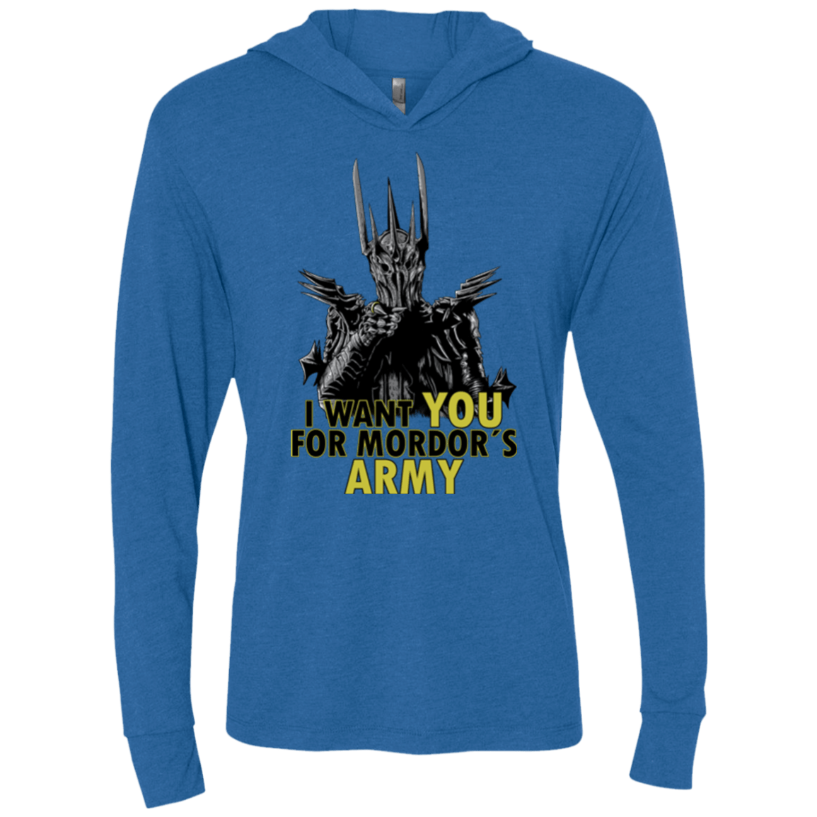 T-Shirts Vintage Royal / X-Small Mordors army Triblend Long Sleeve Hoodie Tee