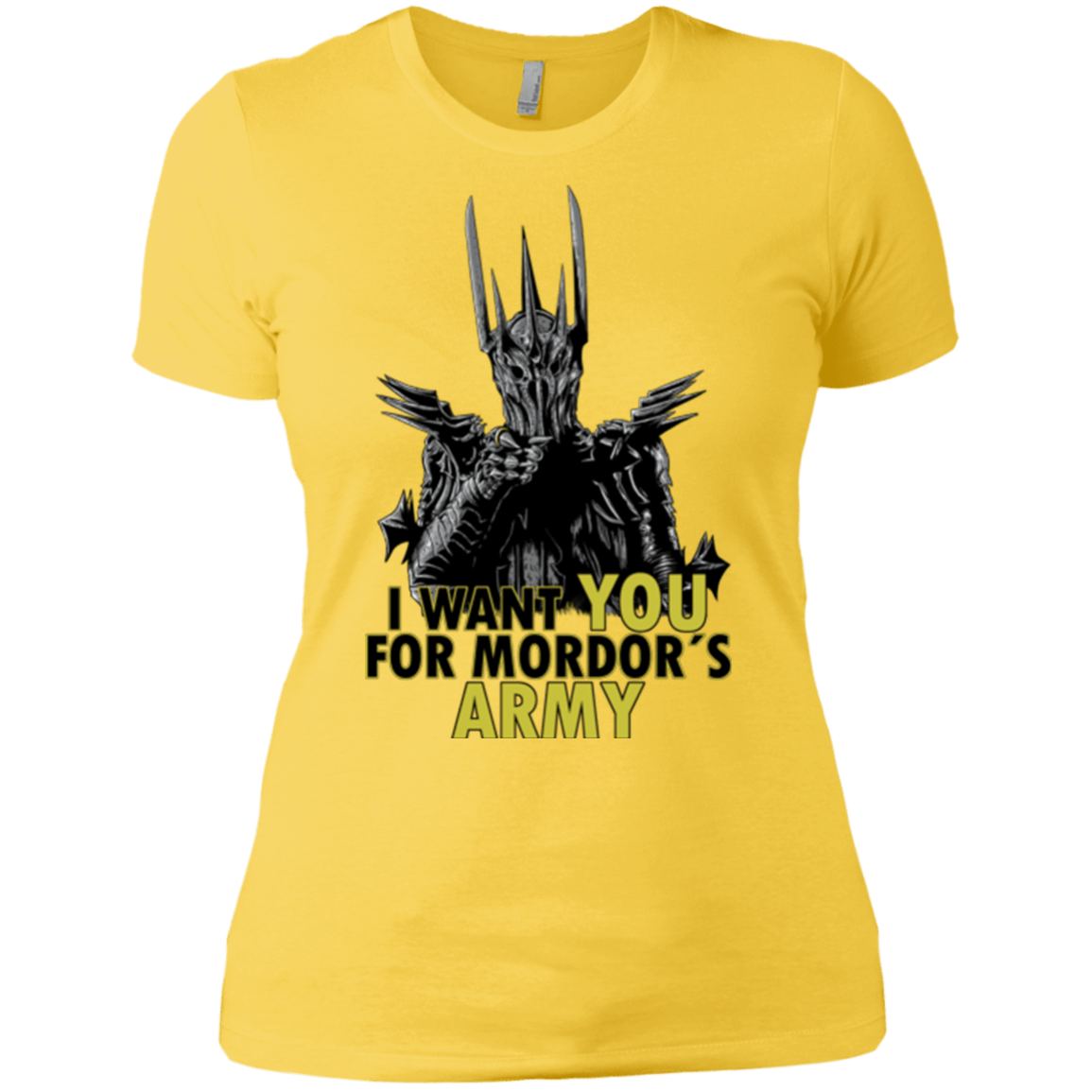 T-Shirts Vibrant Yellow / X-Small Mordors army Women's Premium T-Shirt