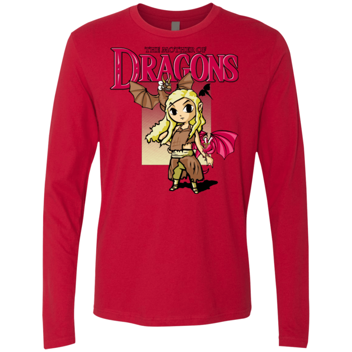 T-Shirts Red / Small Mother of Dragons Men's Premium Long Sleeve