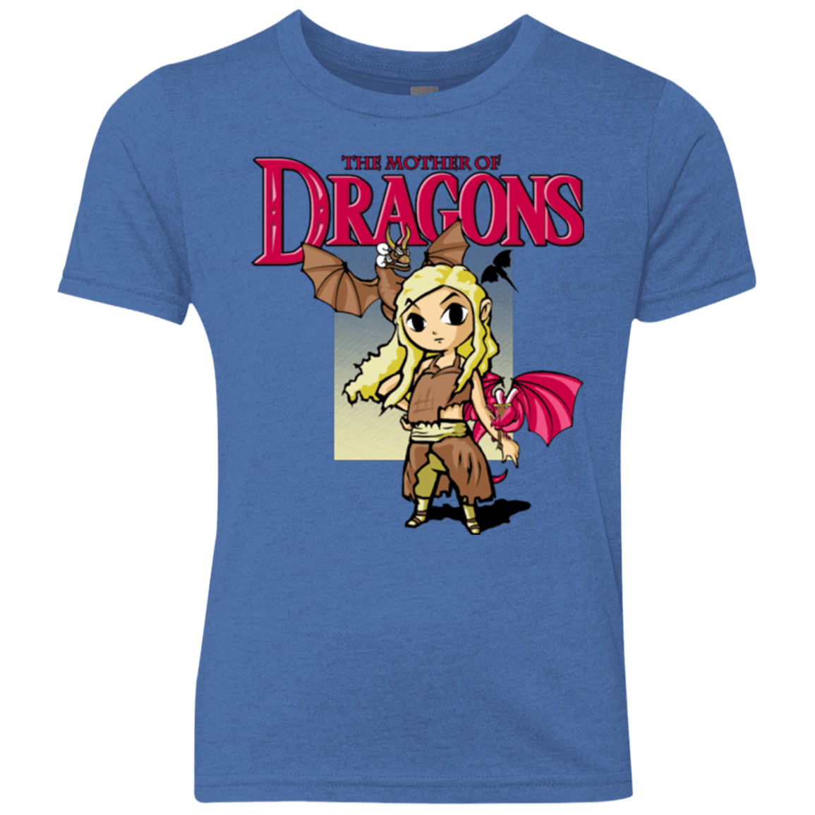 T-Shirts Vintage Royal / YXS Mother of Dragons Youth Triblend T-Shirt