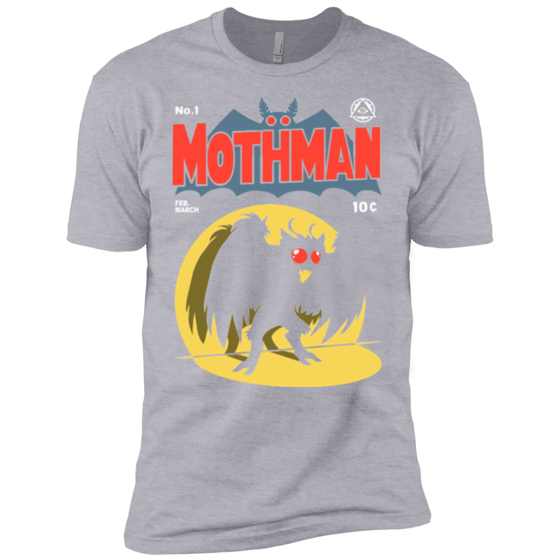 T-Shirts Heather Grey / YXS Mothman Boys Premium T-Shirt